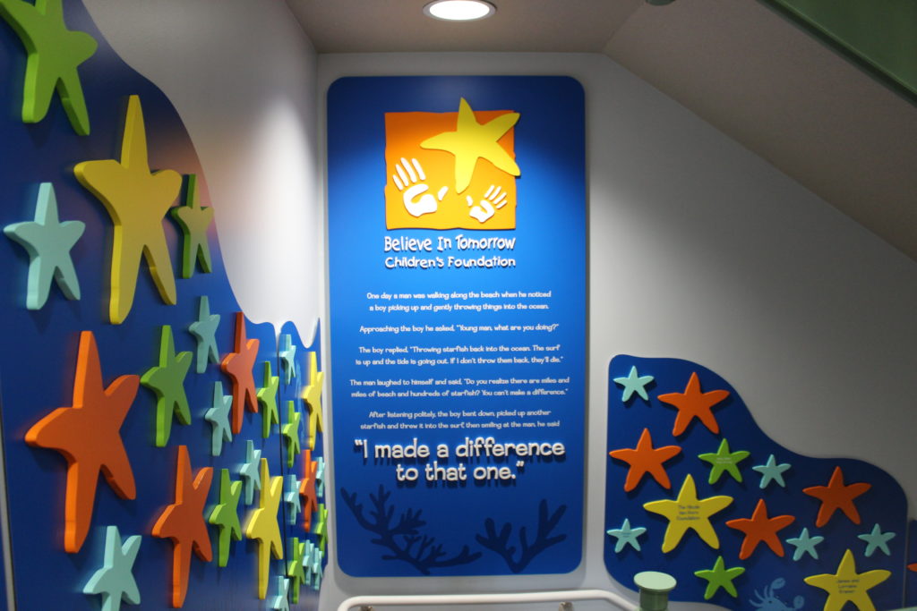 believe in tomorrow Donor Recognition Wall