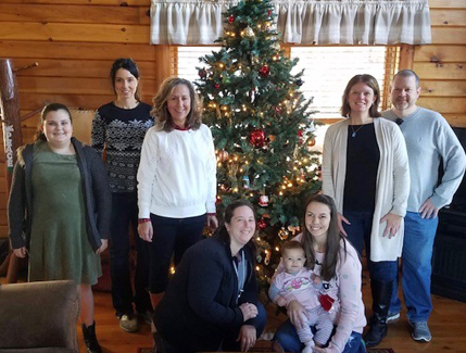 Believe In Tomorrow Volunteers decorating for Christmas at our mountain properties