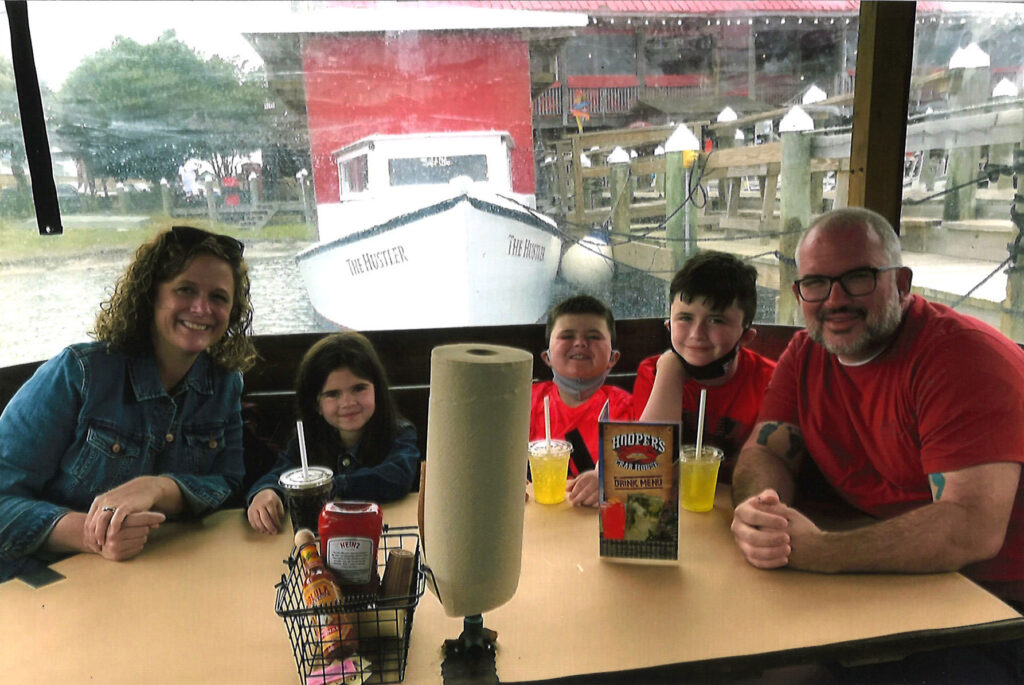 Believe In Tomorrow family enjoying dinner, read their story