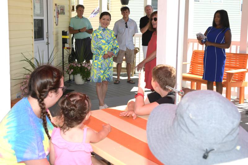 Maryland First Yumi Hogan at the believe in tomorrow children's house by the sea