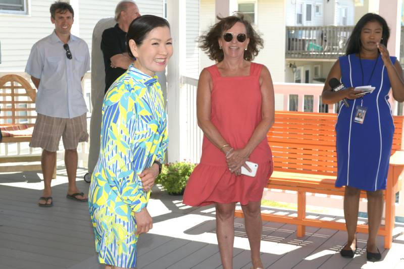 Maryland First Yumi Hogan at the believe in tomorrow children's house by the sea