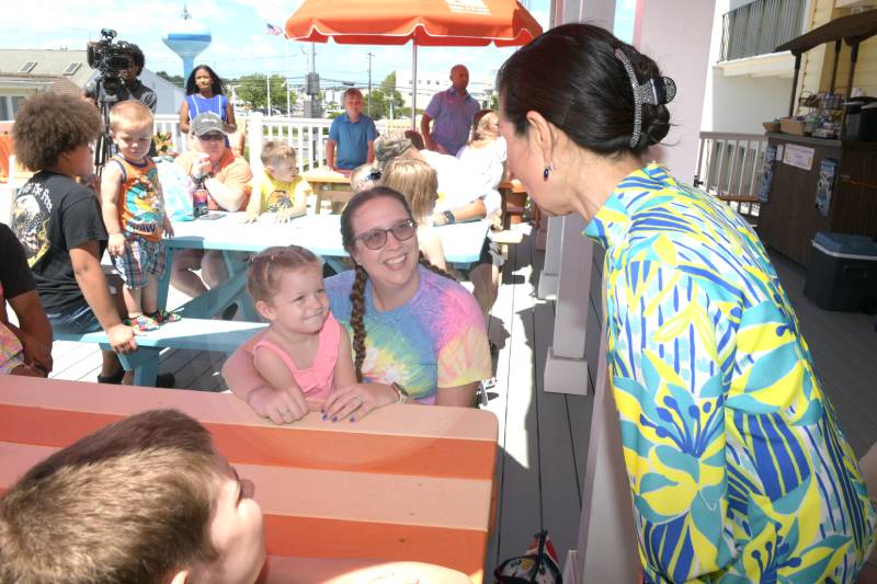Maryland First Yumi Hogan at the believe in tomorrow children's house by the sea