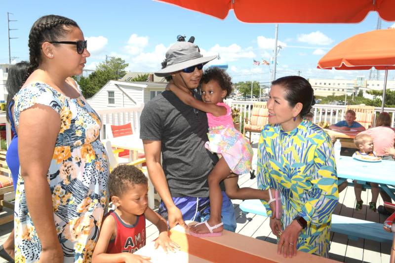 Maryland First Yumi Hogan at the believe in tomorrow children's house by the sea