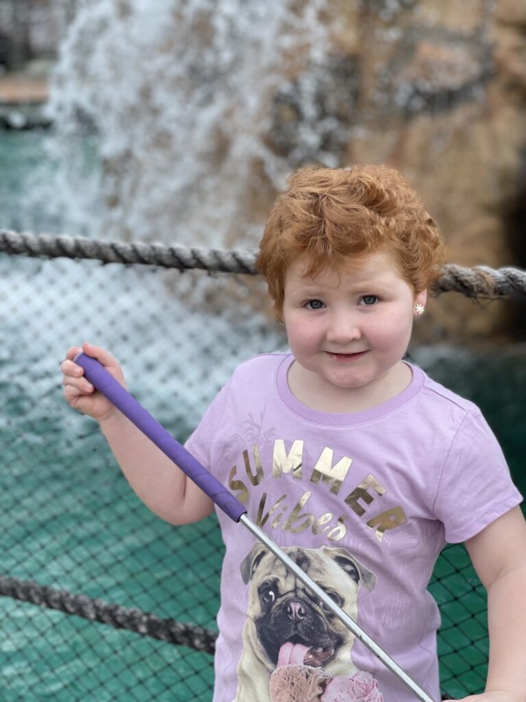A young girl on a Believe In Tomorrow Trip